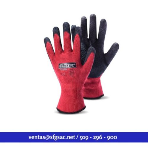 Clute, Guante SuperFlex Látex rojo, 12/Paquete